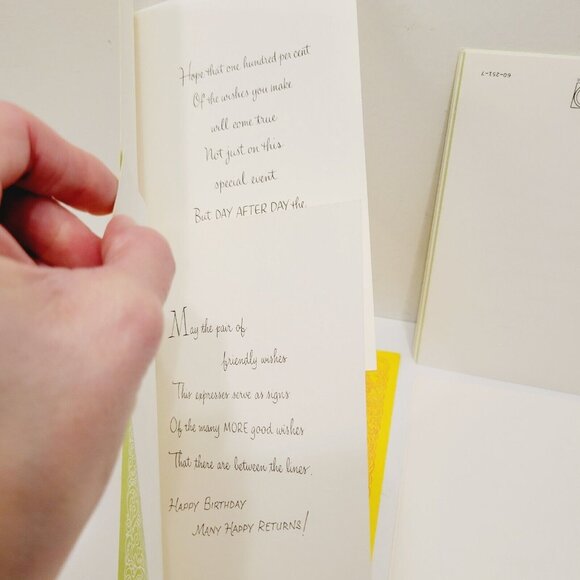 Vtg 8 70's Floral Multi Color Metropolitan Happy Birthday Greeting Cards CLEAN - Picture 6 of 9